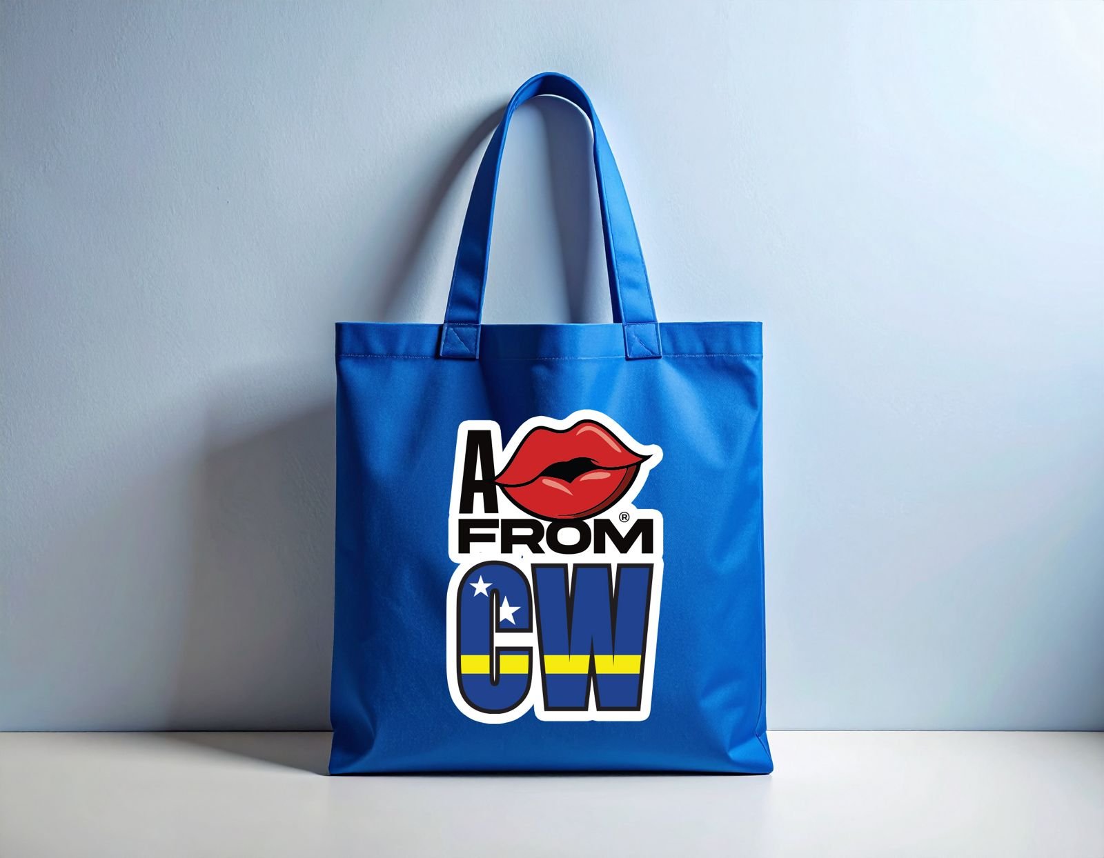 Blue shopping bag